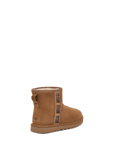 BOTAS CLASSIC MINI CON CINTA LATERAL LOGO UGG MUJER