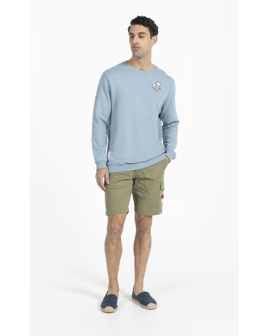 SUDADERA CUELLO REDONDO LOGO PEQUEÑO EL PULPO HOMBRE