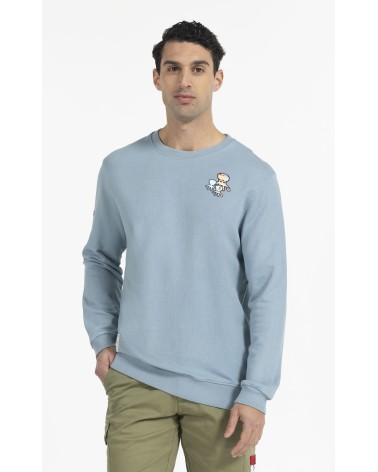 SUDADERA CUELLO REDONDO LOGO PEQUEÑO EL PULPO HOMBRE