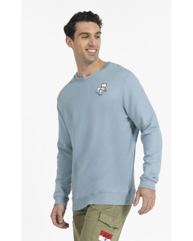 SUDADERA CUELLO REDONDO LOGO PEQUEÑO EL PULPO HOMBRE
