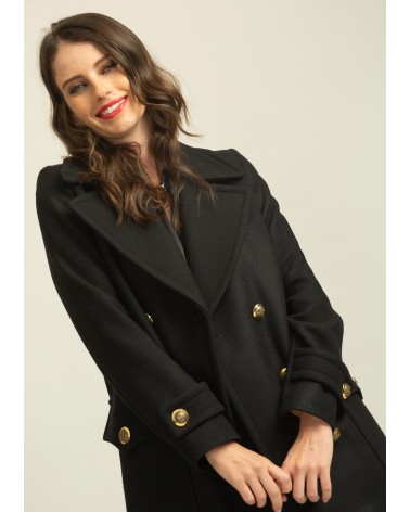 ABRIGO CRUZADO TIPO CARGO DE ALBA CONDE