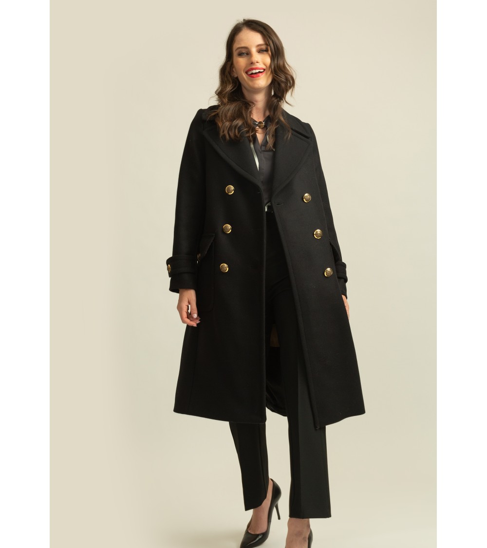 ABRIGO CRUZADO TIPO CARGO DE ALBA CONDE