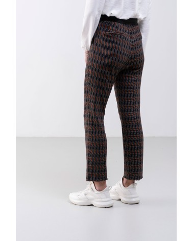 PANTALÓN CONJUNTO DOS PIEZAS ESTAMPADO GEOMÉTRICO DE HONGO COLLECTION