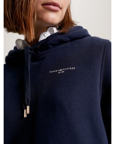 SUDADERA BÁSICA CON CAPUCHA COLECCIÓN 1985 TOMMY HILFIGER MUJER