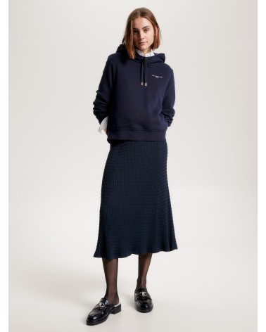 SUDADERA BÁSICA CON CAPUCHA COLECCIÓN 1985 TOMMY HILFIGER MUJER