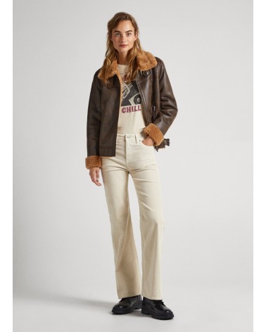 PANTALÓN DE MICROPANA WILLA ACAMPANADO PEPE JEANS MUJER