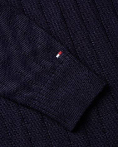 JERSEY ACANALADO ANCHO CON COLORES CORPORATIVOS TOMMY HILFIGER HOMBRE