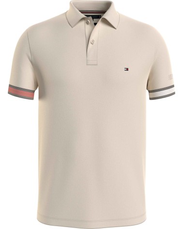 POLO FLAG CUFF CORTE SLIM TOMMY HILFIGER