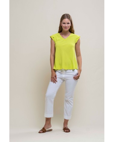BLUSA LISA FLUIDA HONGO COLLECTION MUJER