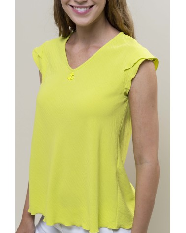 BLUSA LISA FLUIDA HONGO COLLECTION MUJER
