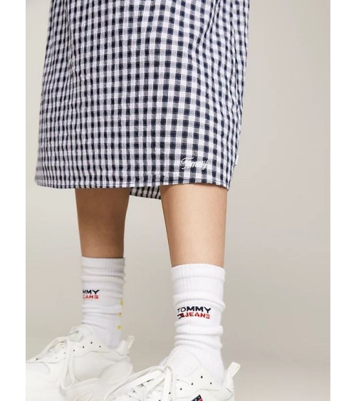 VESTIDO GINGHAM MIDI DE CUADROS VICHY TOMMY JEANS