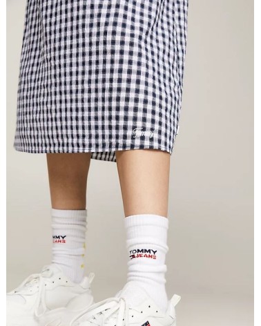 VESTIDO GINGHAM MIDI DE CUADROS VICHY TOMMY JEANS