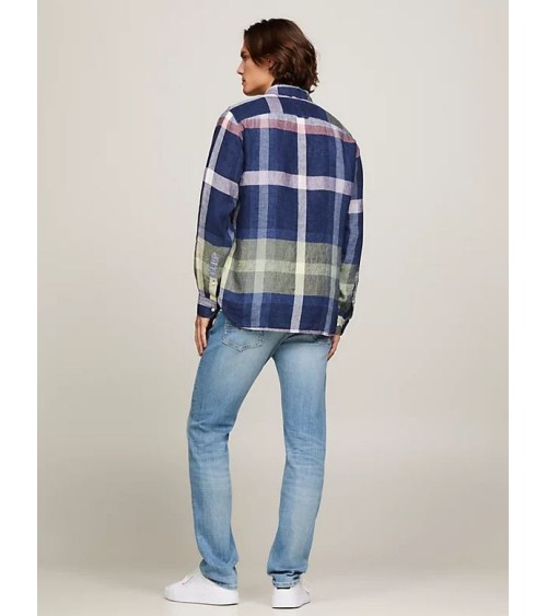 CAMISA CORTE REGULAR DE LINO TOMMY HILFIGER