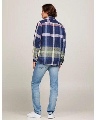 CAMISA CORTE REGULAR DE LINO TOMMY HILFIGER