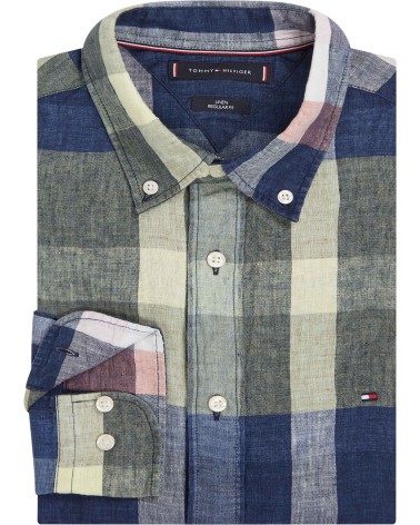 CAMISA CORTE REGULAR DE LINO TOMMY HILFIGER