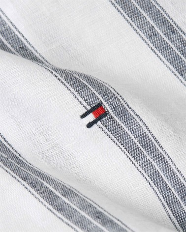 CAMISA DE LINO TRIPLE RAYA DE TOMMY HILFIGER