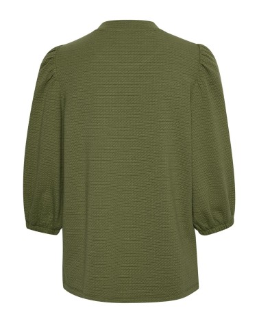CAMISETA KAJANNA CON MANGA ABOLLONADA Y TEJIDO TEXTURIZADO KAFFE