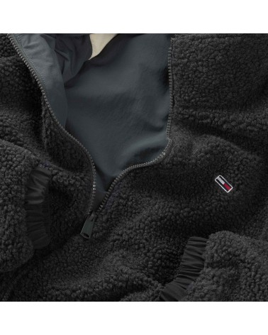 CAZADORA REVERSIBLE CON BORREGUILLO Y CAPUCHA PLEGABLE TOMMY JEANS