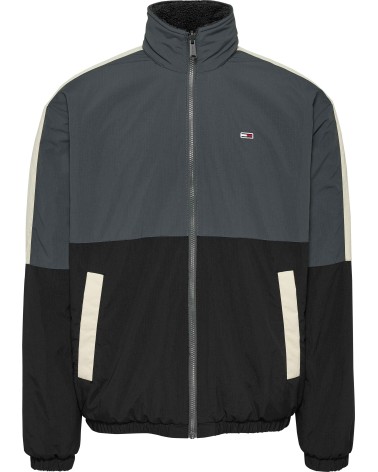 CAZADORA REVERSIBLE CON BORREGUILLO Y CAPUCHA PLEGABLE TOMMY JEANS