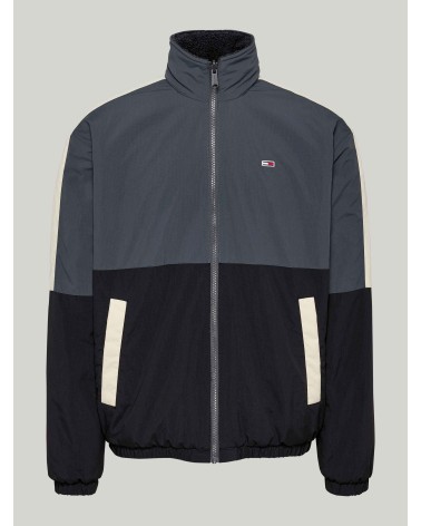 CAZADORA REVERSIBLE CON BORREGUILLO Y CAPUCHA PLEGABLE TOMMY JEANS