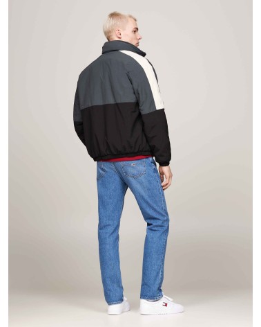 CAZADORA REVERSIBLE CON BORREGUILLO Y CAPUCHA PLEGABLE TOMMY JEANS