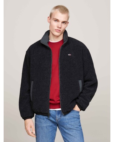 CAZADORA REVERSIBLE CON BORREGUILLO Y CAPUCHA PLEGABLE TOMMY JEANS