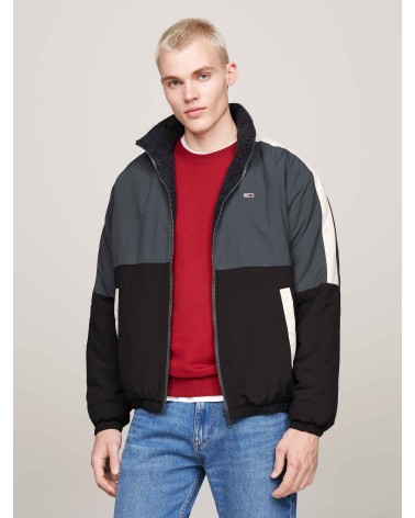CAZADORA REVERSIBLE CON BORREGUILLO Y CAPUCHA PLEGABLE TOMMY JEANS