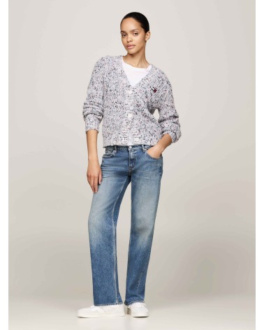 CHAQUETA CÁRDIGAN OVERSIZE CON JASPEADO MULTICOLOR TOMMY JEANS