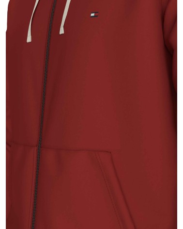 CHAQUETA FELPA CON CREMALLERA Y CAPUCHA TOMMY HILFIGER
