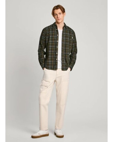 CAMISA MAX DE MICROPANA ESTAMPADA DE CUADROS PEPE JEANS