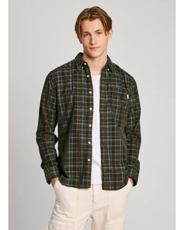 CAMISA MAX DE MICROPANA ESTAMPADA DE CUADROS PEPE JEANS