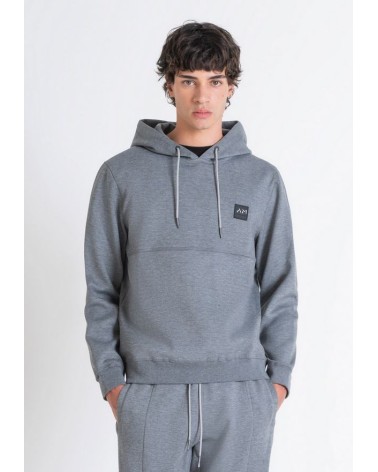 SUDADERA CON CAPUCHA PEQUEÑO LOGO ENGOMADO ANTONY MORATO