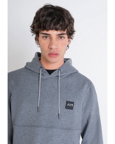 SUDADERA CON CAPUCHA PEQUEÑO LOGO ENGOMADO ANTONY MORATO