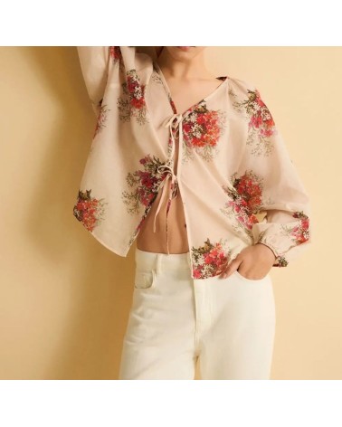 BLUSA BOUQUET CON LAZOS eseOese