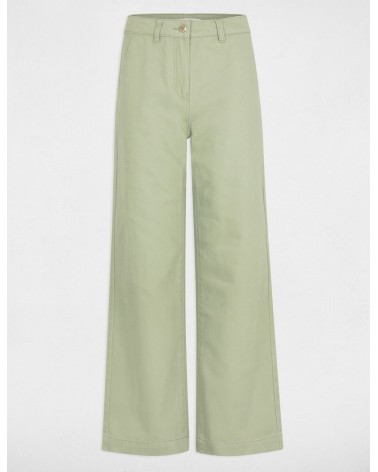 PANTALÓN VAQUERO ANCHO EN VERDE DE MORGAN DE TOI