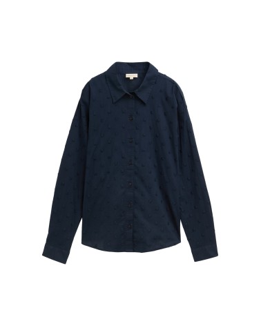 CAMISA OVERSIZE CON LUNARES TEXTURIZADOS TOM TAILOR