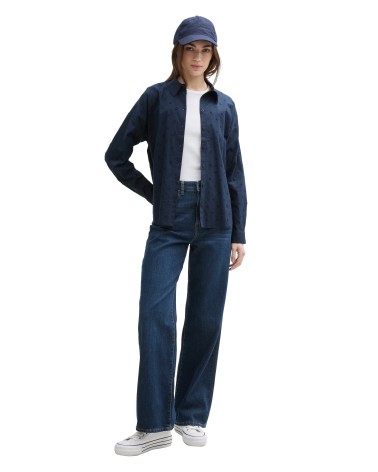 CAMISA OVERSIZE CON LUNARES TEXTURIZADOS TOM TAILOR