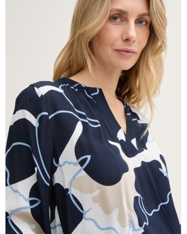 BLUSA ESTAMPADA DE MANGA LARGA TOM TAILOR