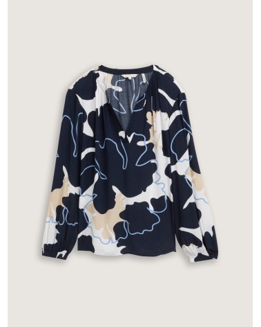 BLUSA ESTAMPADA DE MANGA LARGA TOM TAILOR