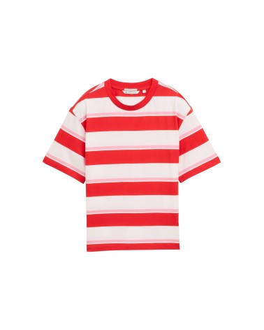 CAMISETA DE RAYAS ANCHAS A CONTRASTE TOM TAILOR