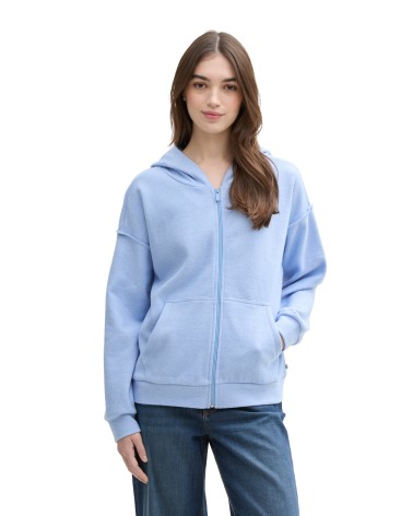 SUDADERA OVERSIZE CON CREMALLERA TOM TAILOR