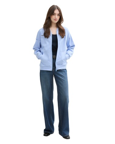 SUDADERA OVERSIZE CON CREMALLERA TOM TAILOR