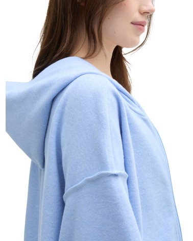 SUDADERA OVERSIZE CON CREMALLERA TOM TAILOR