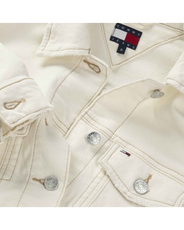 CAZADORA VAQUERA TRUCKER BLANCO ROTO TOMMY JEANS