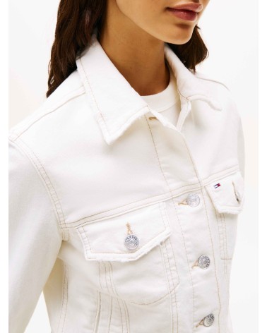 CAZADORA VAQUERA TRUCKER BLANCO ROTO TOMMY JEANS