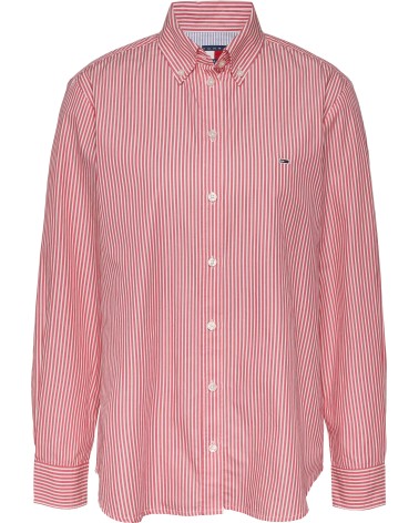 CAMISA BÁSICA DE POPELIN A RAYAS CON BOTONES TOMMY JEANS