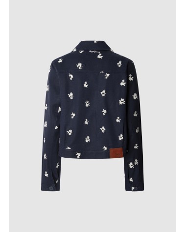 CHAQUETA GEORGINA FLORES BORDADAS EN MEZCLA DE LINO PEPE JEANS
