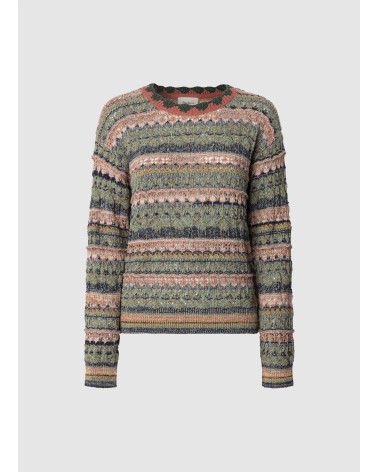 JERSEY NADJA DE PUNTO CALADO MULTICOLOR PEPE JEANS