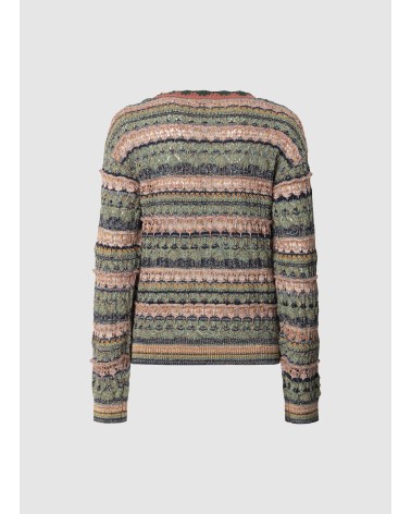 JERSEY NADJA DE PUNTO CALADO MULTICOLOR PEPE JEANS