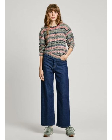JERSEY NADJA DE PUNTO CALADO MULTICOLOR PEPE JEANS